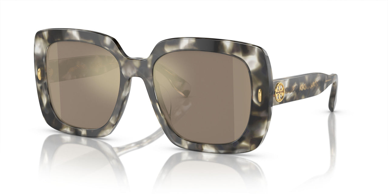 19405A - Black/white Tortoise - Light Brown Mirror Gold