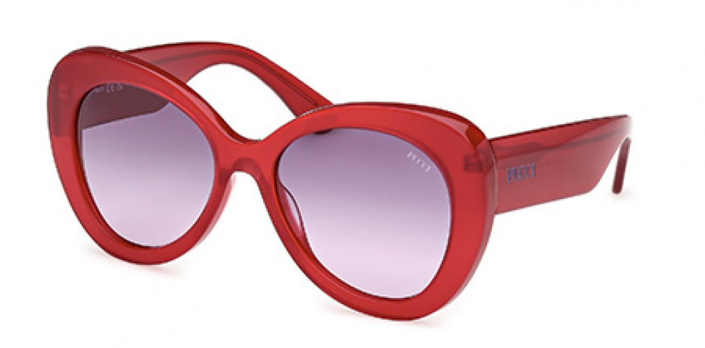 Emilio Pucci Red Gradient Sunglasses Emilio Pucci Women Sunglasses EP0182 66T Red Full Rim Butterfly main image 4