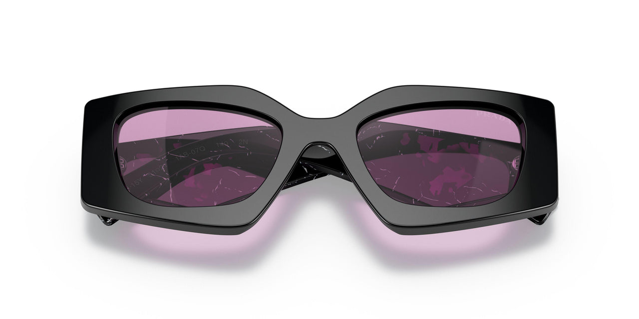 1AB07Q - Black - Dark Violet Mirror Silver Int