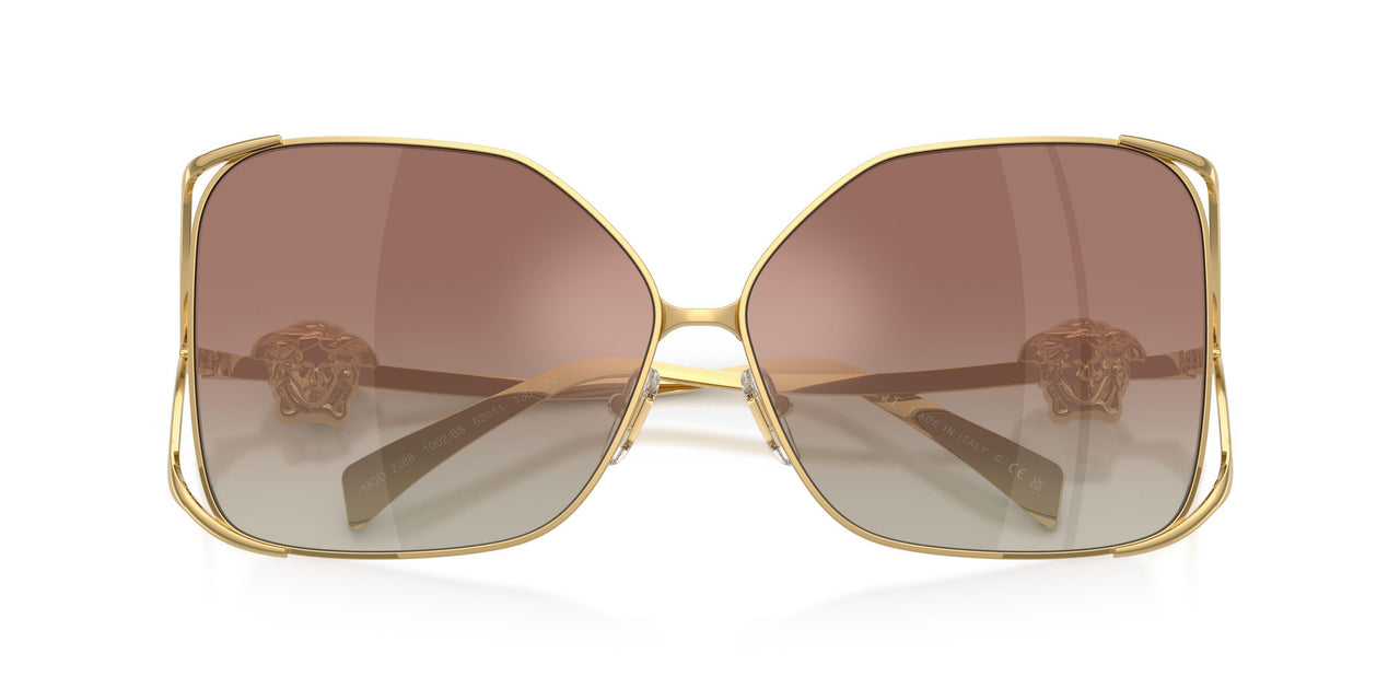 1002B8 - Gold - Gradient Brown Mirror Silver
