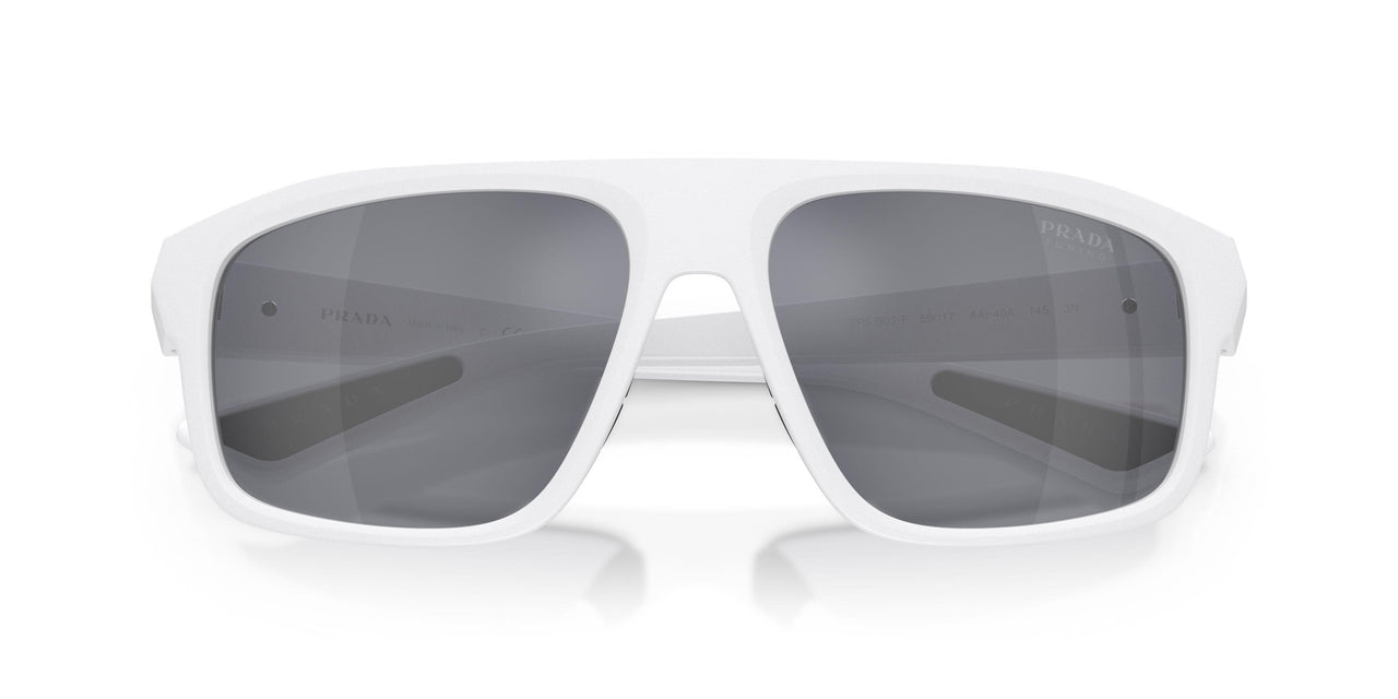 AAI40A - White - Light Blue Mirror Silver