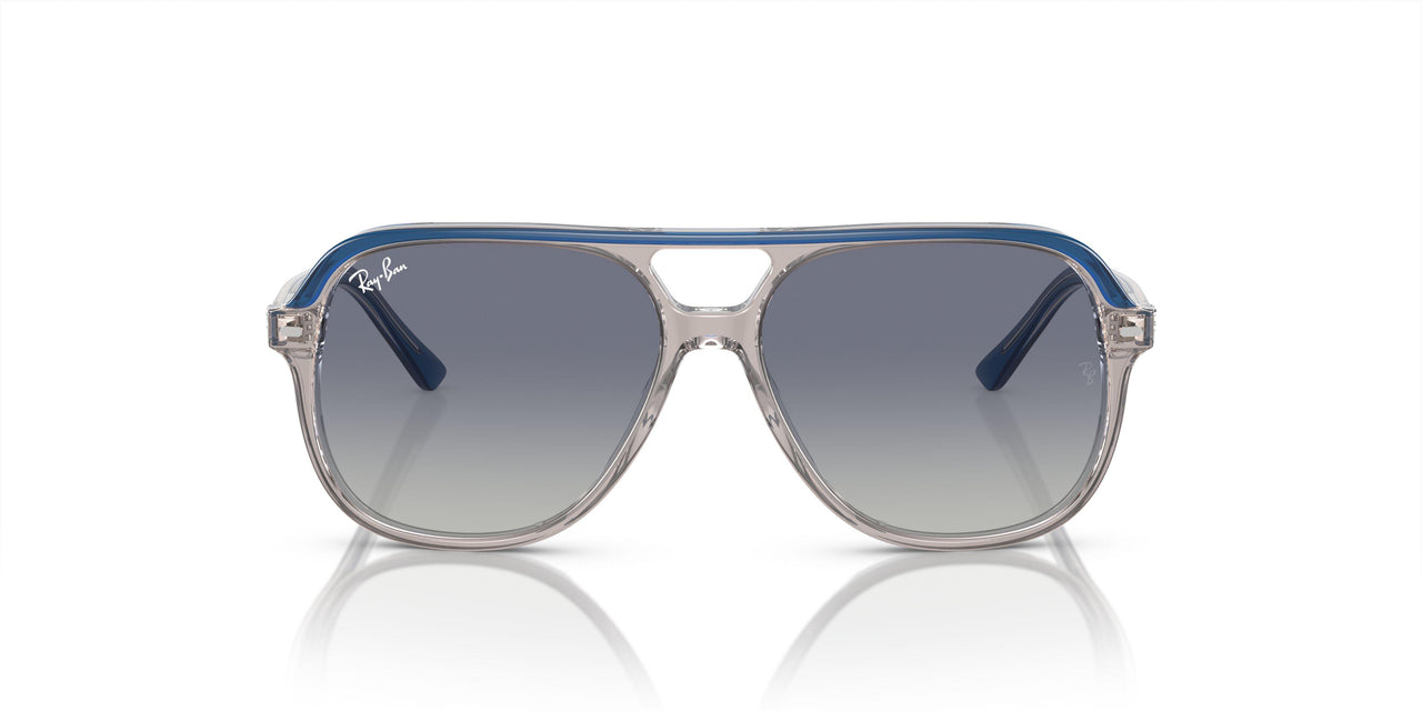 71554L - Top Dark Blue & Brown & Light Grey - Grey/blue