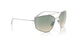 303/W0 - Silver - Gradient Green Mirror