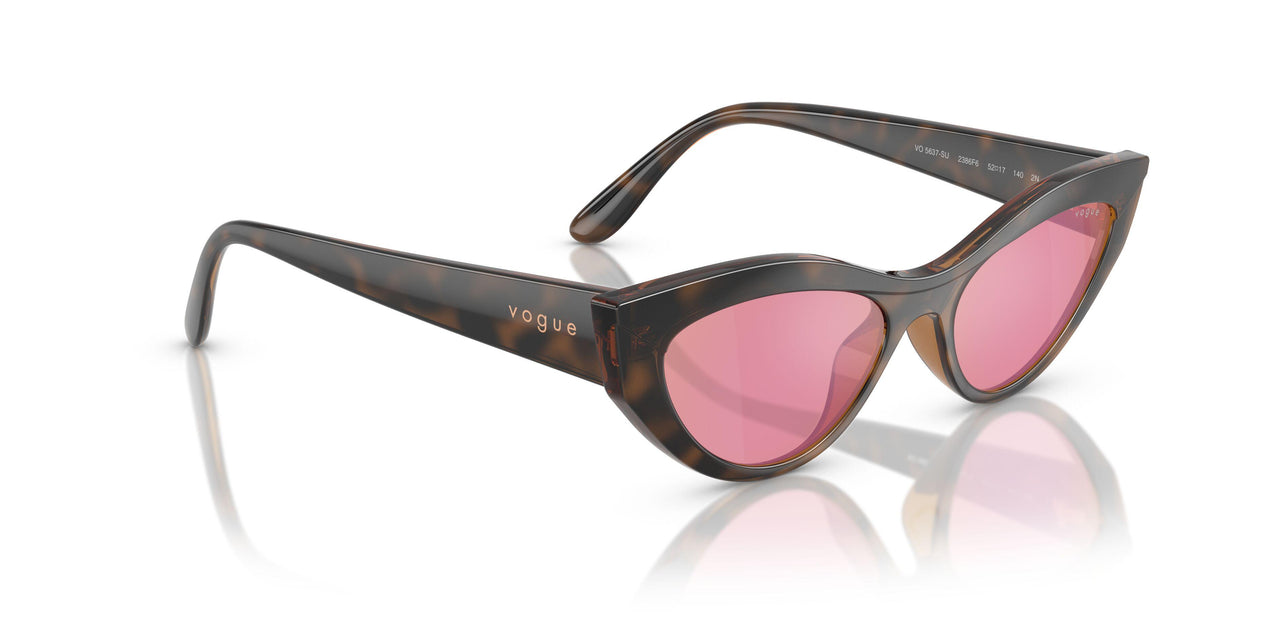 2386F6 - Brown - Pink Dark Mirror Red