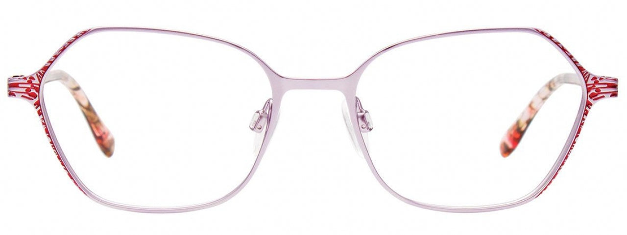 80 - Satin Light Lilac & Strawberry / Pink Tortoise