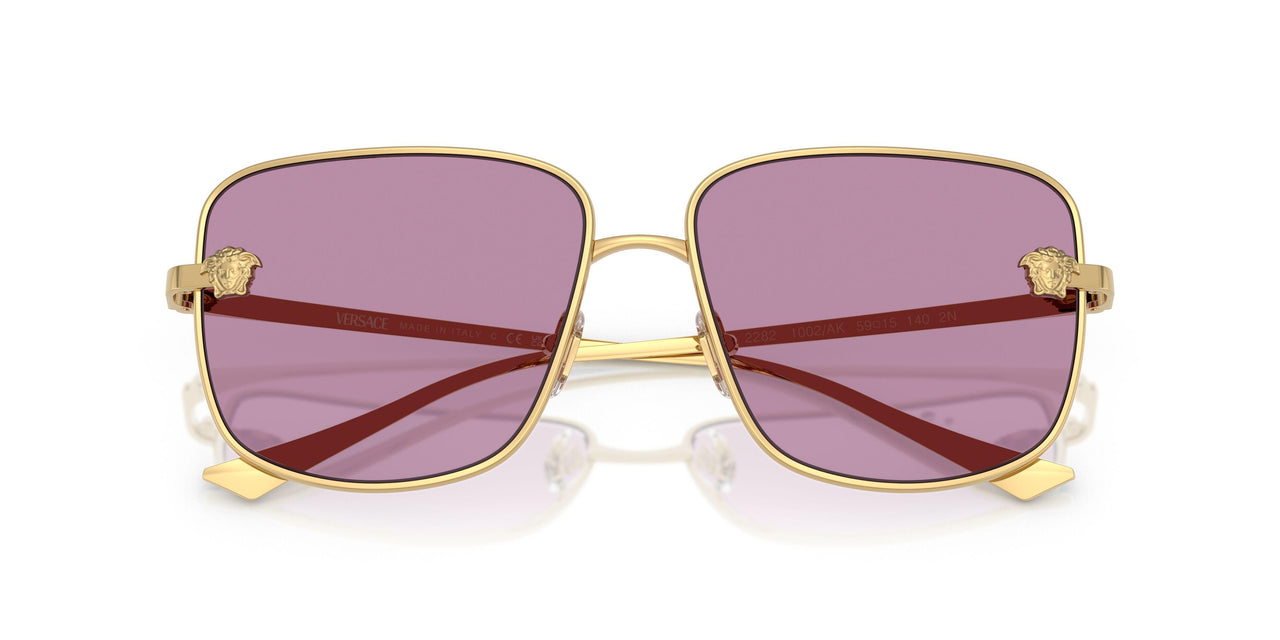 1002AK - Gold - Dark Violet Mirror Silver Int