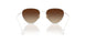 5535Q1 - White - Dark Brown Gradient Mirror