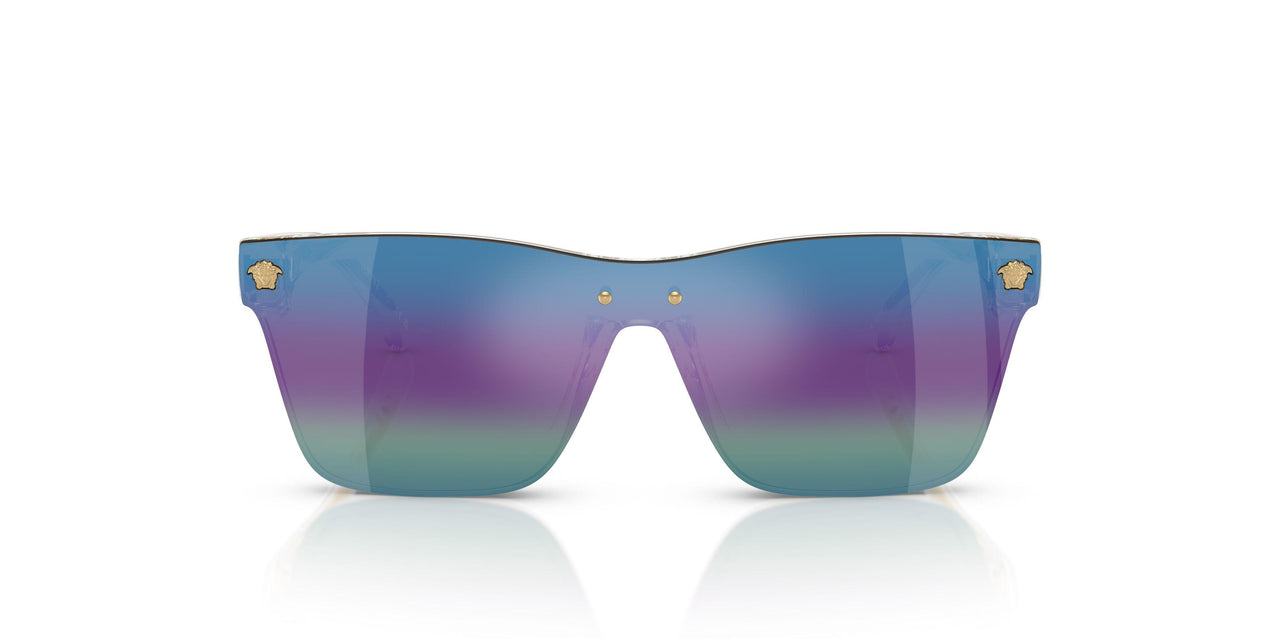 148/P1 - White - Dark Brown Mirror Rainbow