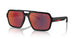 DG008F - Black - Dark Grey Mirror Blue/red