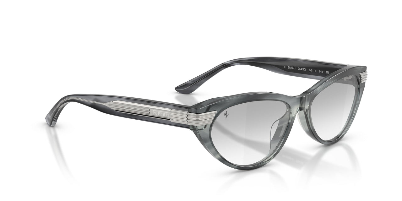 754/3G - Blue - Clear Mirror Gradient Grey
