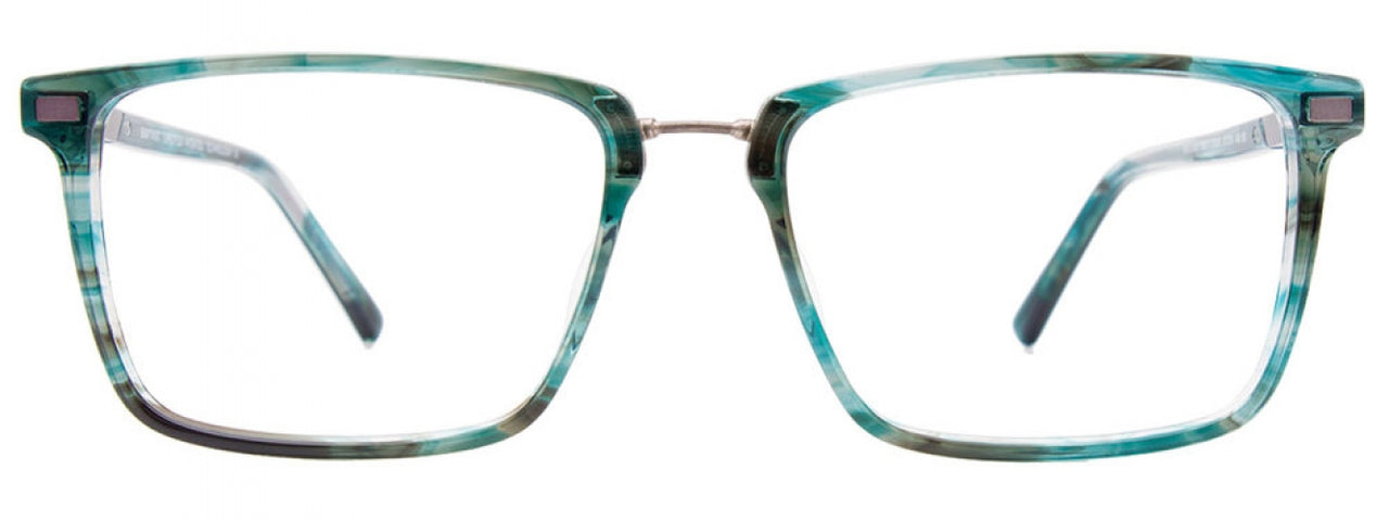 60 - Green Marble & Satin Grey