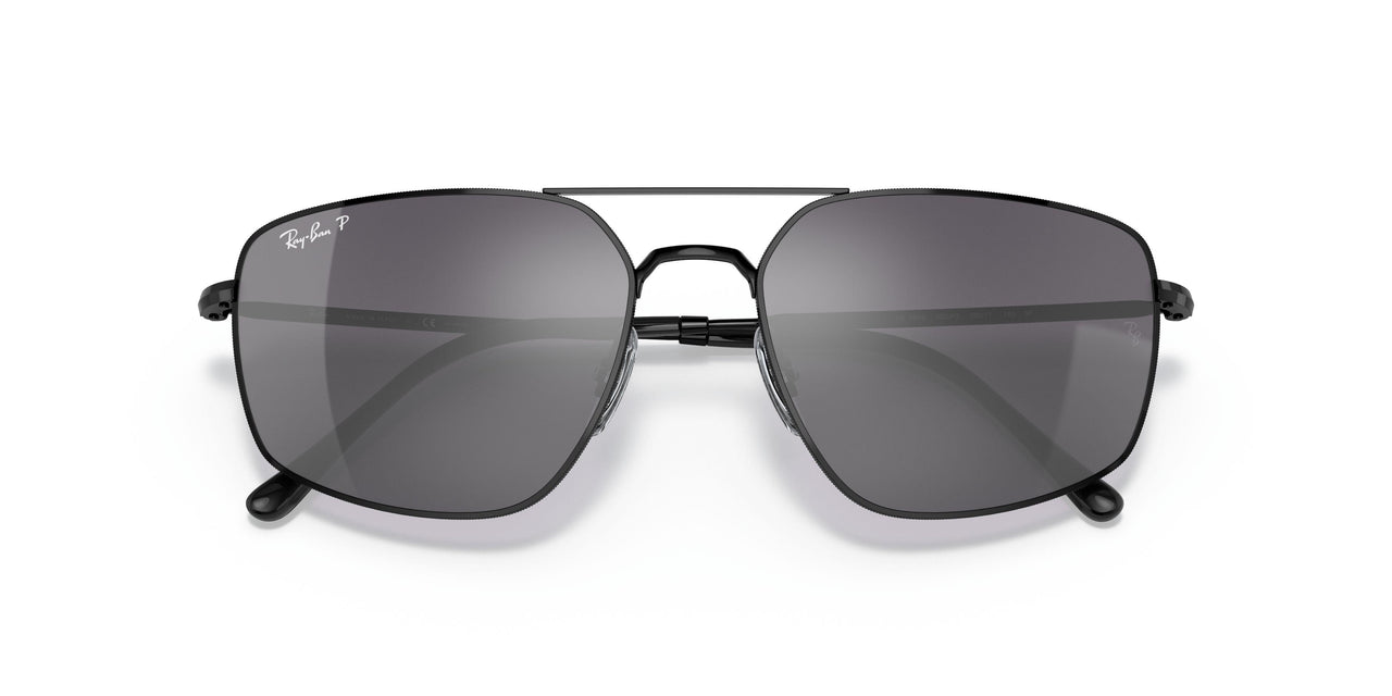 002/K3 - Black - Grey Mirror Gradient Grey Pol