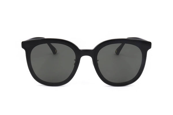 サングラス Anna Sui Sunglasses AS1132 Luxury Round Soltex Clear Black Anna Sui AS60501 Made in Italy Women's Vintage Round