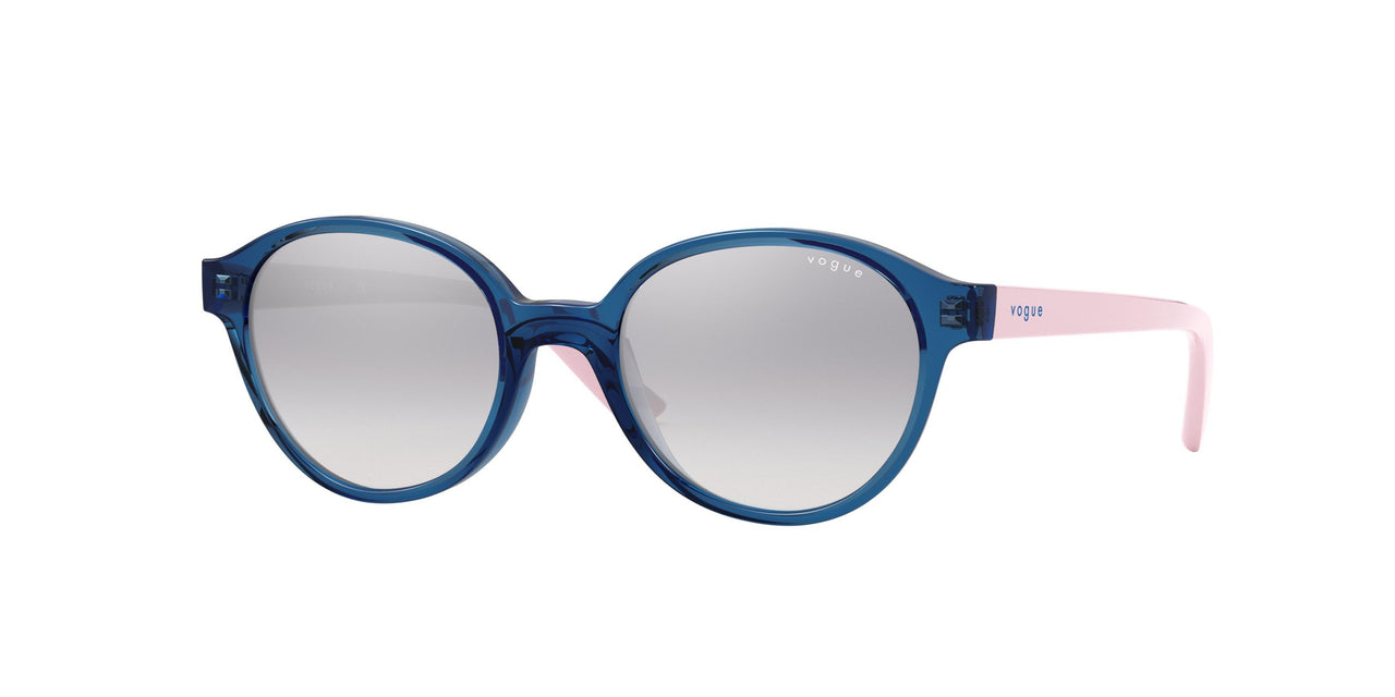 28387B - Blue - Clear Grad Lt Blue Mirr Silver