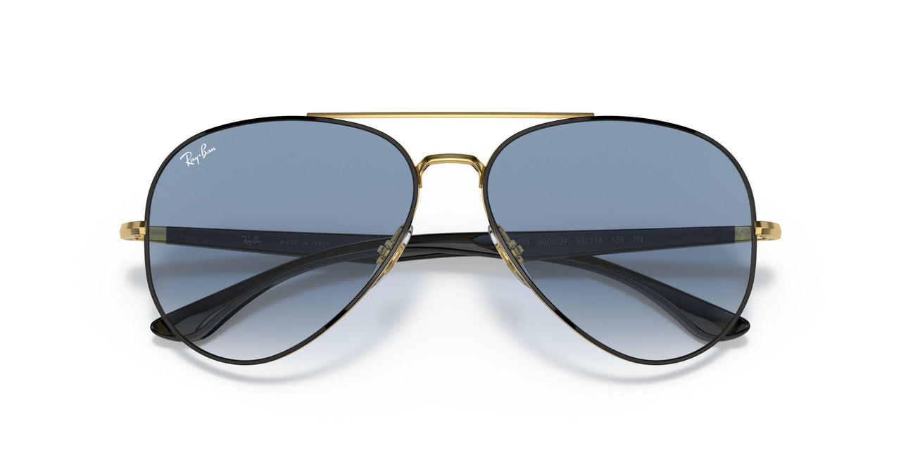 90003F - Black - Clear Gradient Blue