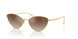 5332Q1 - Gold - Dark Brown Gradient Mirror