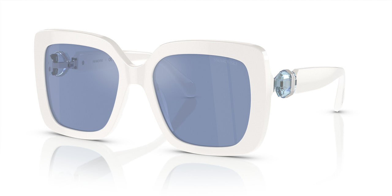 100355 - White - Light Blue Mirror Silver
