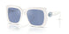 100355 - White - Light Blue Mirror Silver