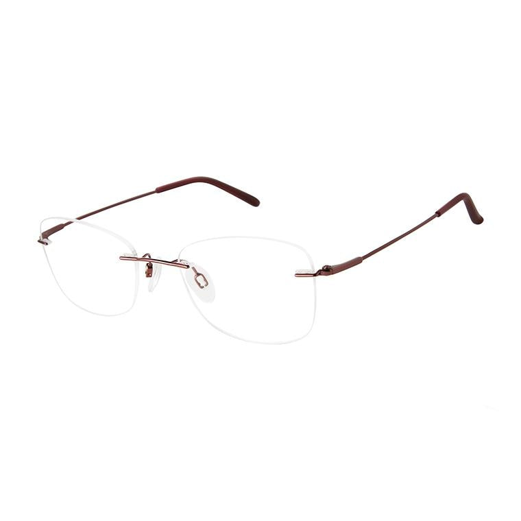 Charmant Pure Titanium TI29231F Eyeglasses WI - Wine