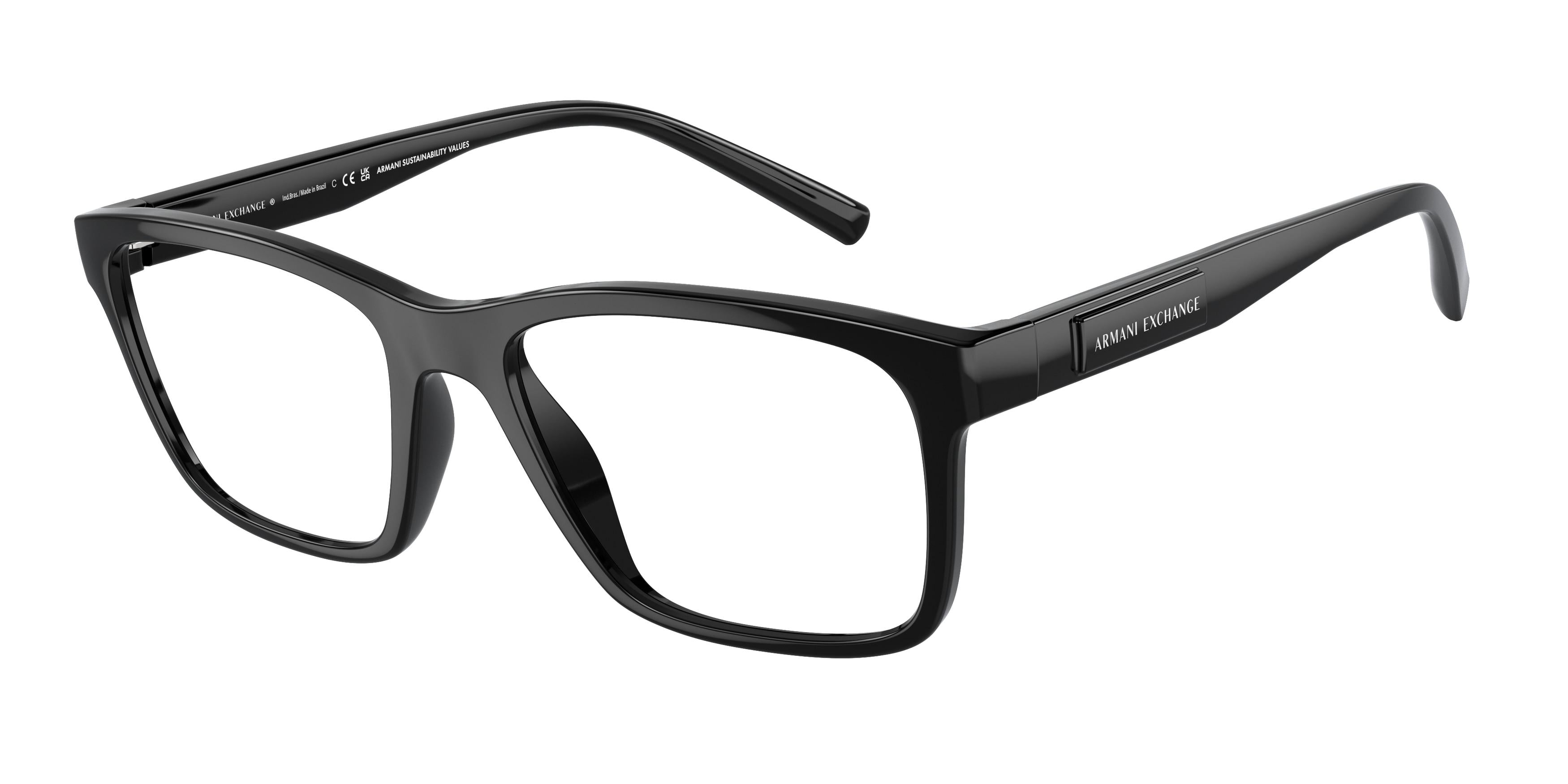 Armani Exchange 3114 Eyeglasses 8158 - Black