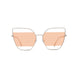 32S - Shiny Light Gold - Clear and Pink striped