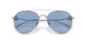 3045AM - Silver - Light Blue Tampo Flower Silver