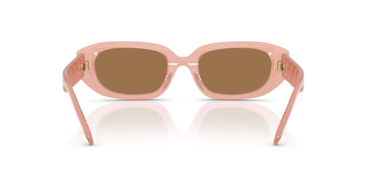 2028/O - Pink - Brown Back Mirror