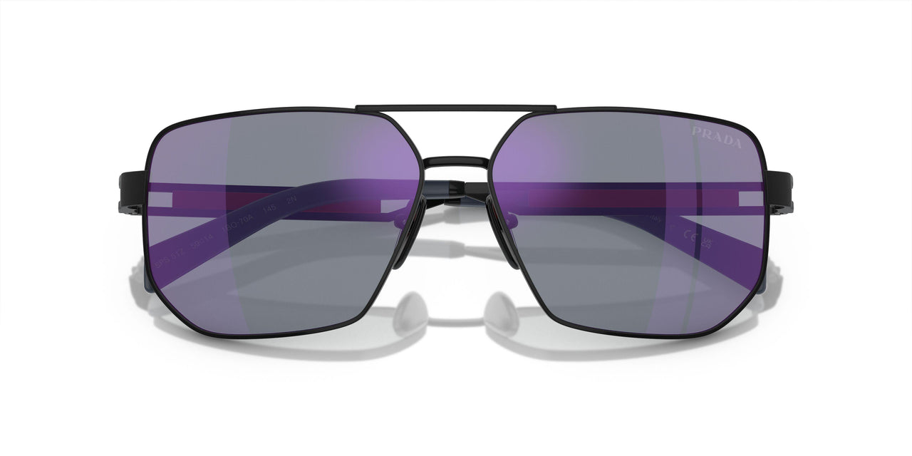 1BO70A - Black - Dark Blue Mirror Violet