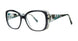 BLCKTLCRSTL - Black/Teal crystal