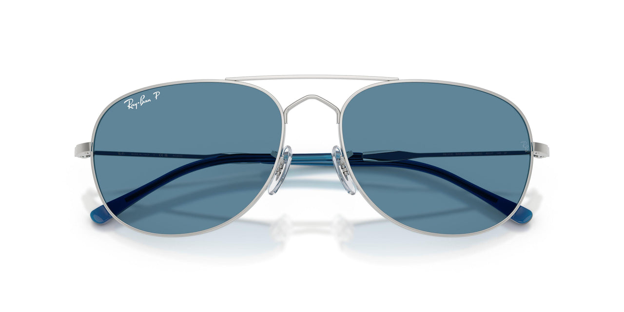 003/S2 - Silver - Polarized Blue