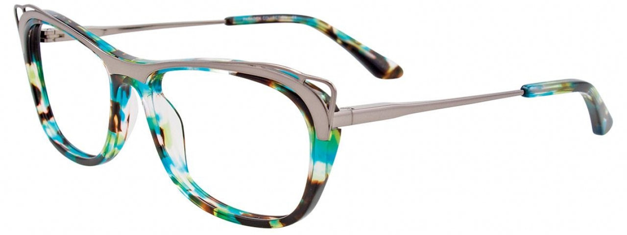 20 - Shiny Grey & Turquoise Marbled