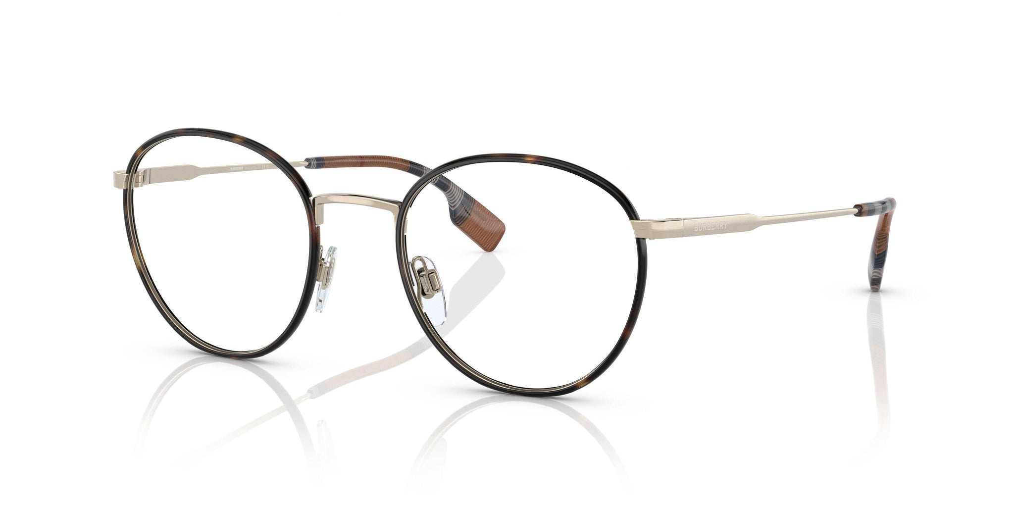 Burberry 新品3点セット110 Amazon.com: BURBERRY Eyeglasses BE 1373 1109 Hugo Light Gold/Dark