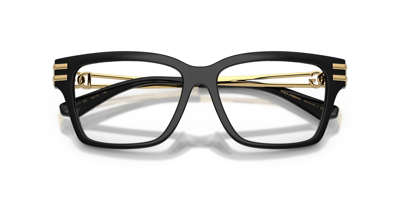 501 - Black - Clear Blue Light Filter