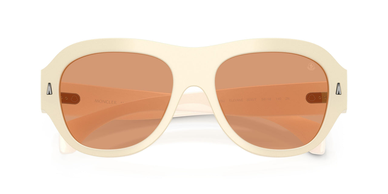 3035/7 - White - Solid Warm Brown