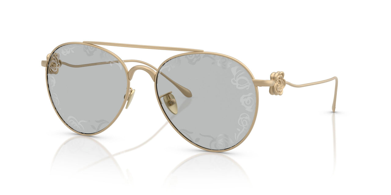 3002AL - Gold - Light Grey Tampo Flower Silver