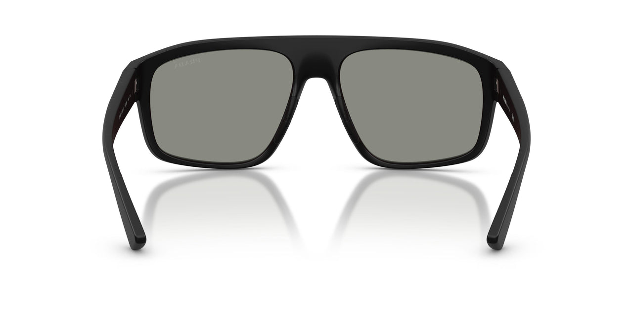 1BO08F - Black - Dark Grey Mirror Blue/red