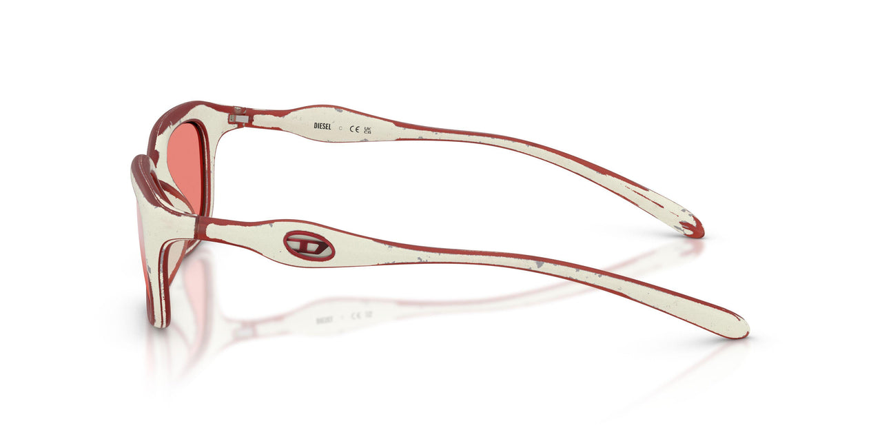 20107E - White - Gradient Mirror Red