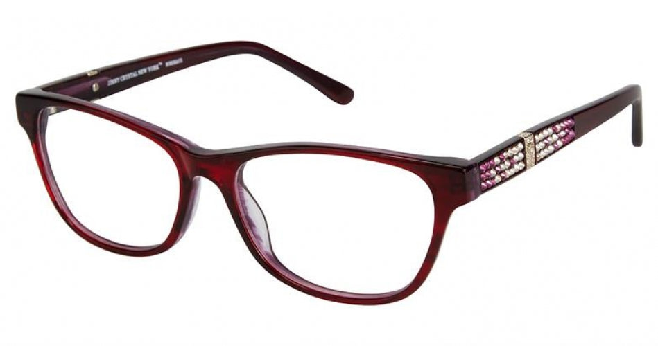 Jimmy Crystal New York Bordeaux Eyeglasses