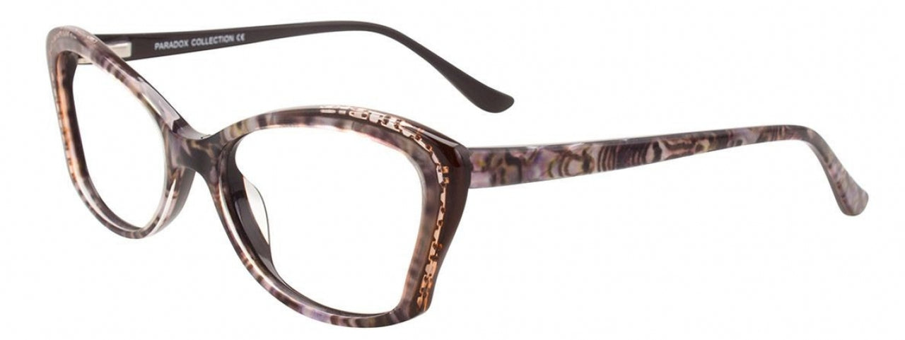 10 - Dark Brown & Marbled Pearl Purple