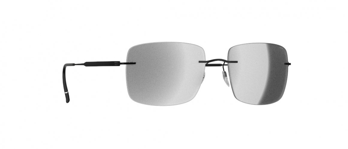 9040 - Pure Black - SLM Silver Mirror Gradient