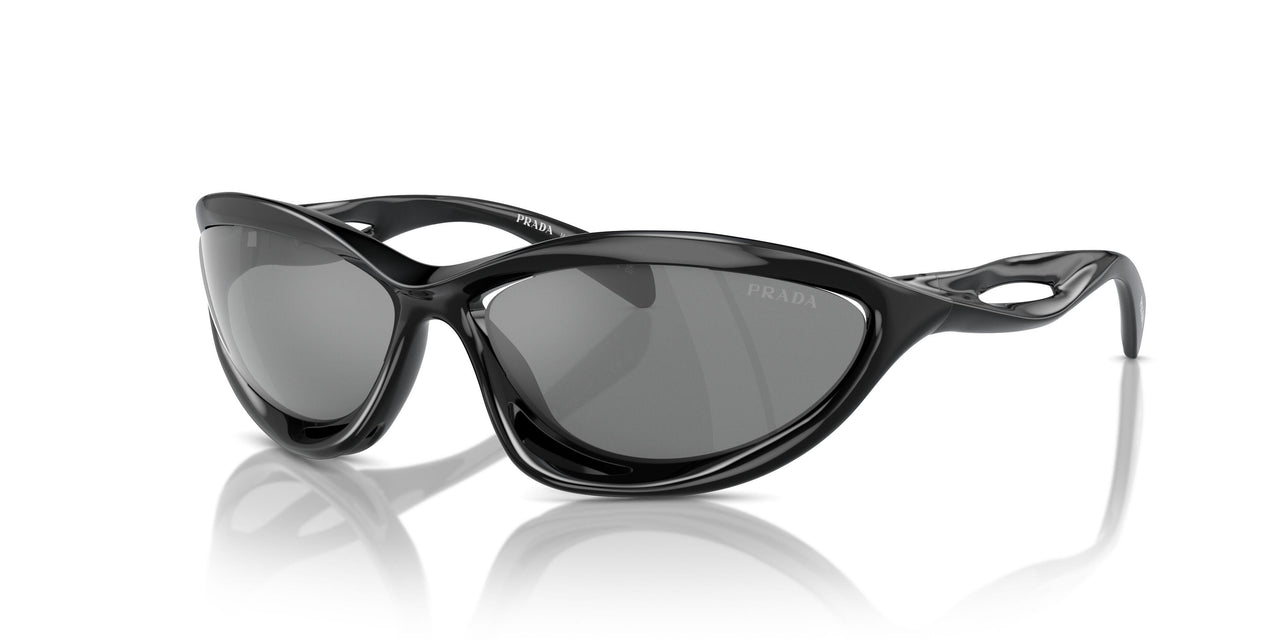 1AB60G - Black - Grey Mirror Silver