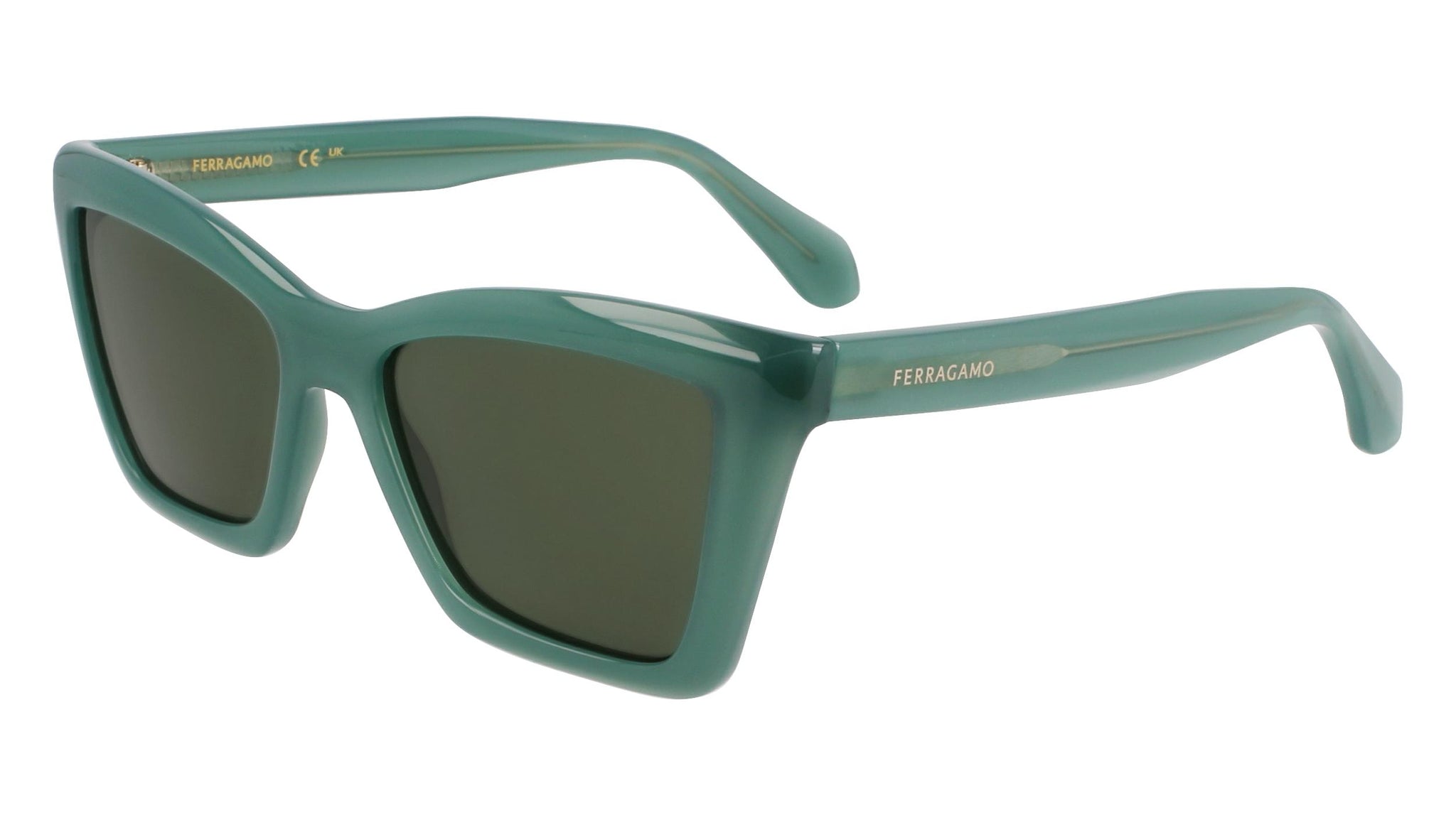SALVATORE FERRAGAMO SF2036S Sunglasses Green NWOT Ferragamo SF2036S Sunglasses | Select Eyewear main image 2