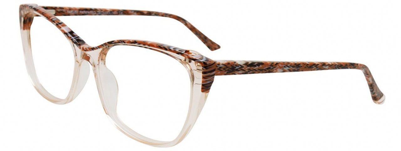 10 - Brown Marbled & Crystal Light Brown / Brown Marbled