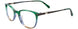 60 - Green & Blue & Beige Marbled / Matt Dark Steel Green