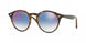 710/X0 - Havana - Gradient Blue Mirror Red