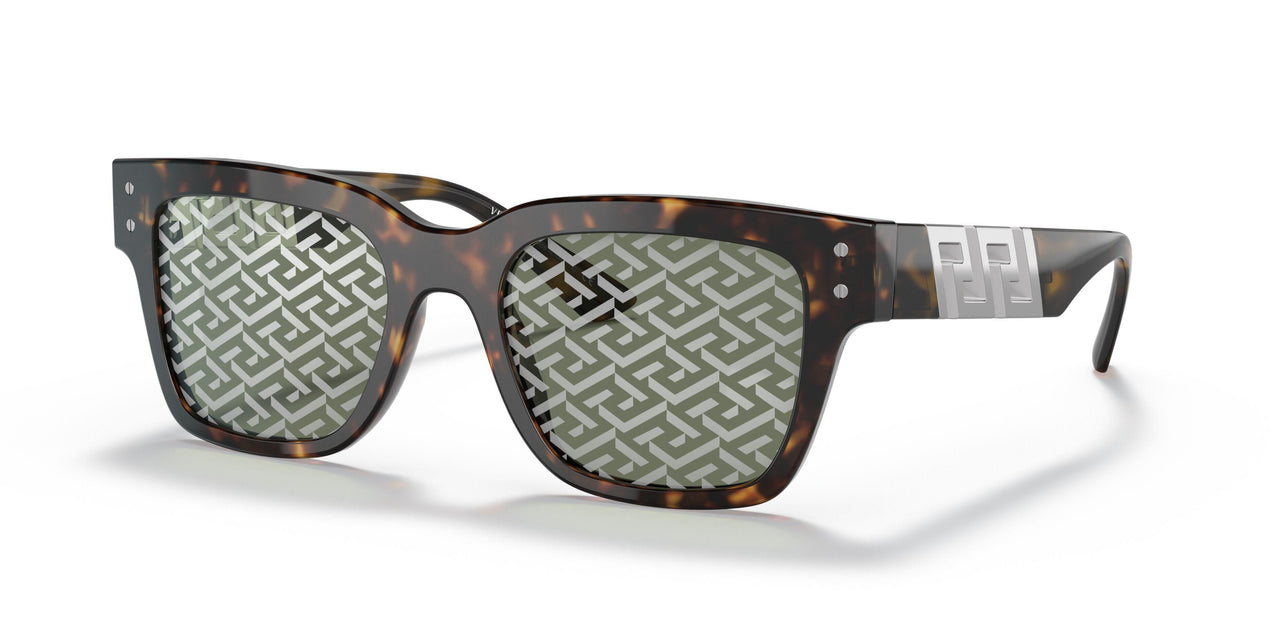 108/V8 - Havana - Green Monogram Silver