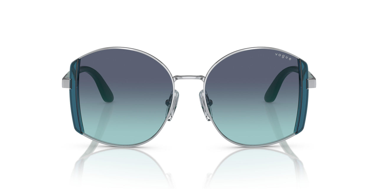 323/4S - Silver - Azure Gradient Dark Blue