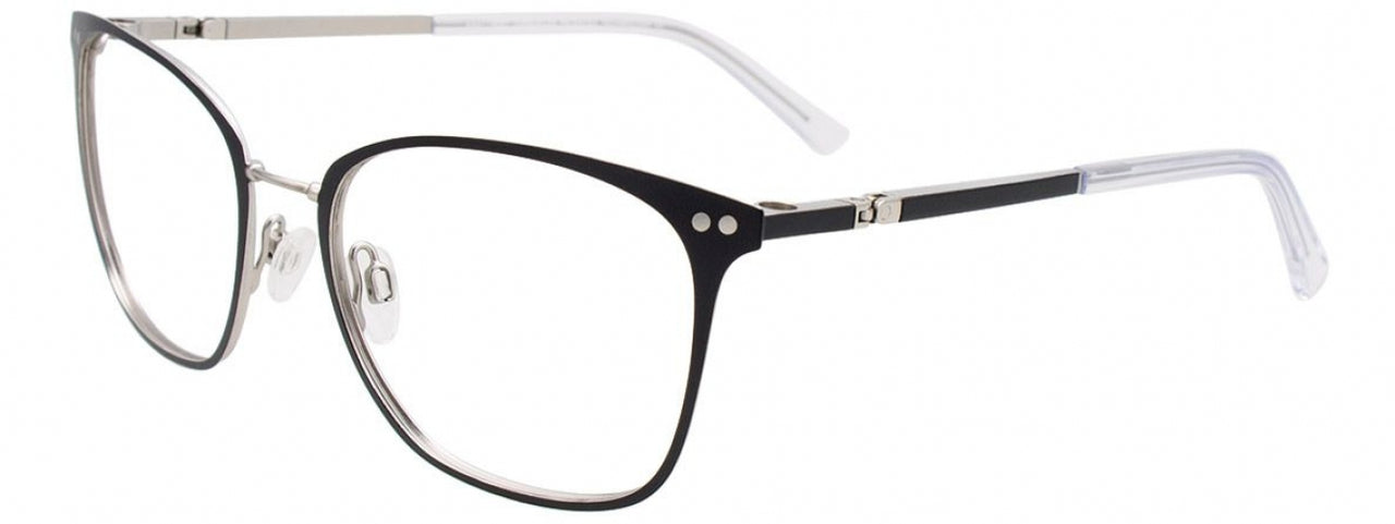 90 - Matt Black & Silver / Matt Black & Crystal