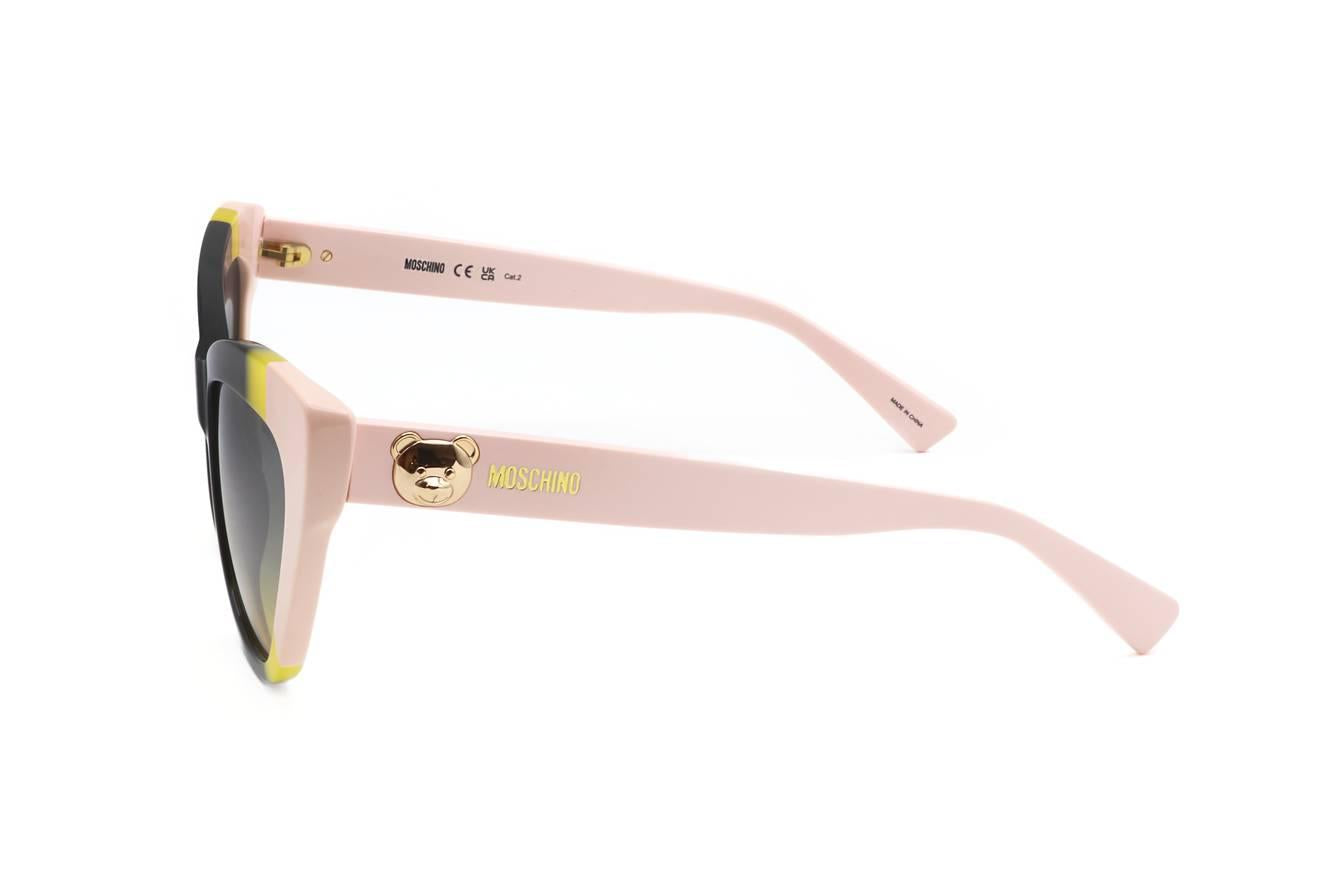 Moschino Pink Sunglasses with Gold Accents MOSCHINO Vintage Sunglasses Oval Rectangular M3111S Gold  main image 3