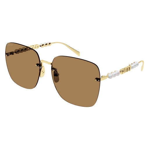 美品 本物保証 GUCCI　サングラス　ギャランティーカード付き GUCCI（グッチ） サングラス RECTANGULAR-FRAME WITH CRYSTALS